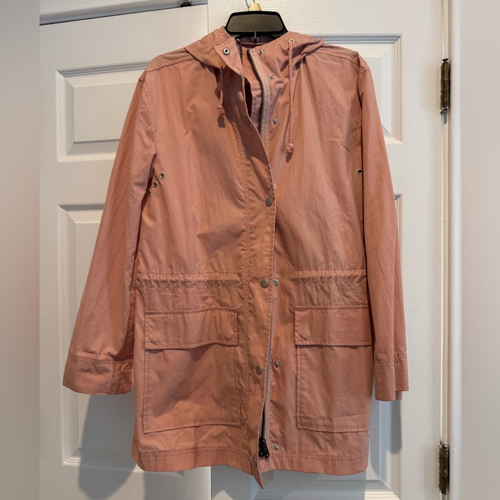 NWT Madewell rain jacket. Pink. Size S.